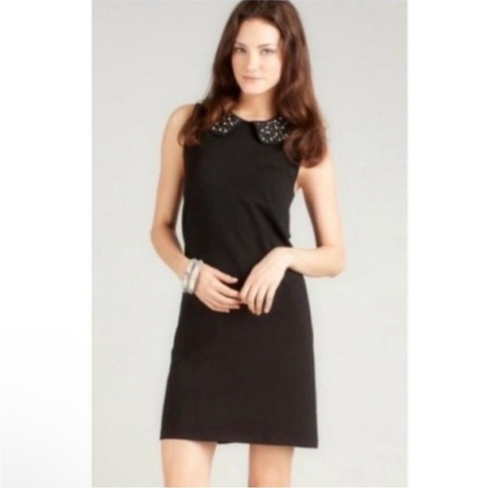 VIVIENNE TAM | Black Split Embellished Collar Mini Dress Women’s Size Medium